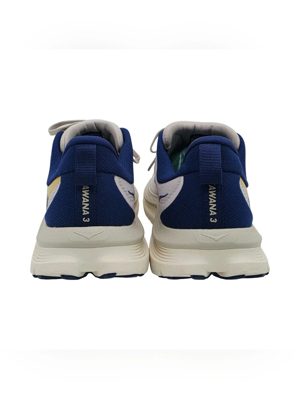 HOKA Men's Kawana 3 Shoes Putty Midnight Blue 10 Wide Fitness & Training